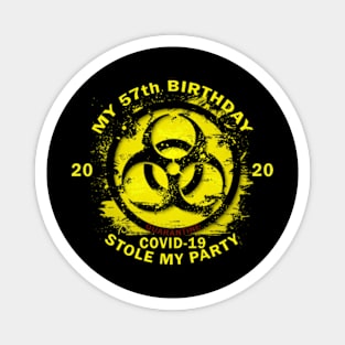 57th Birthday Quarantine Magnet